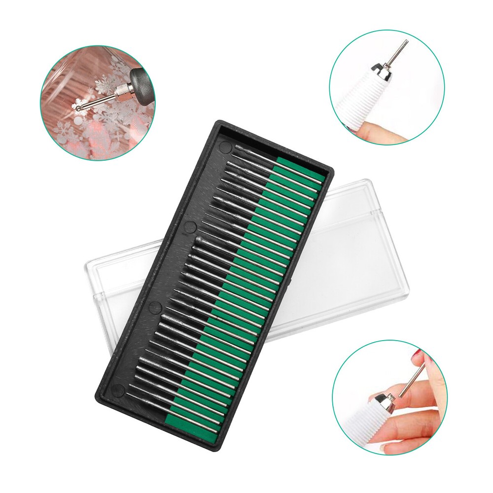 90Pcs Diamond Burr Bits Drill Set Rotary Multi Tool Accessories Kit US Ship