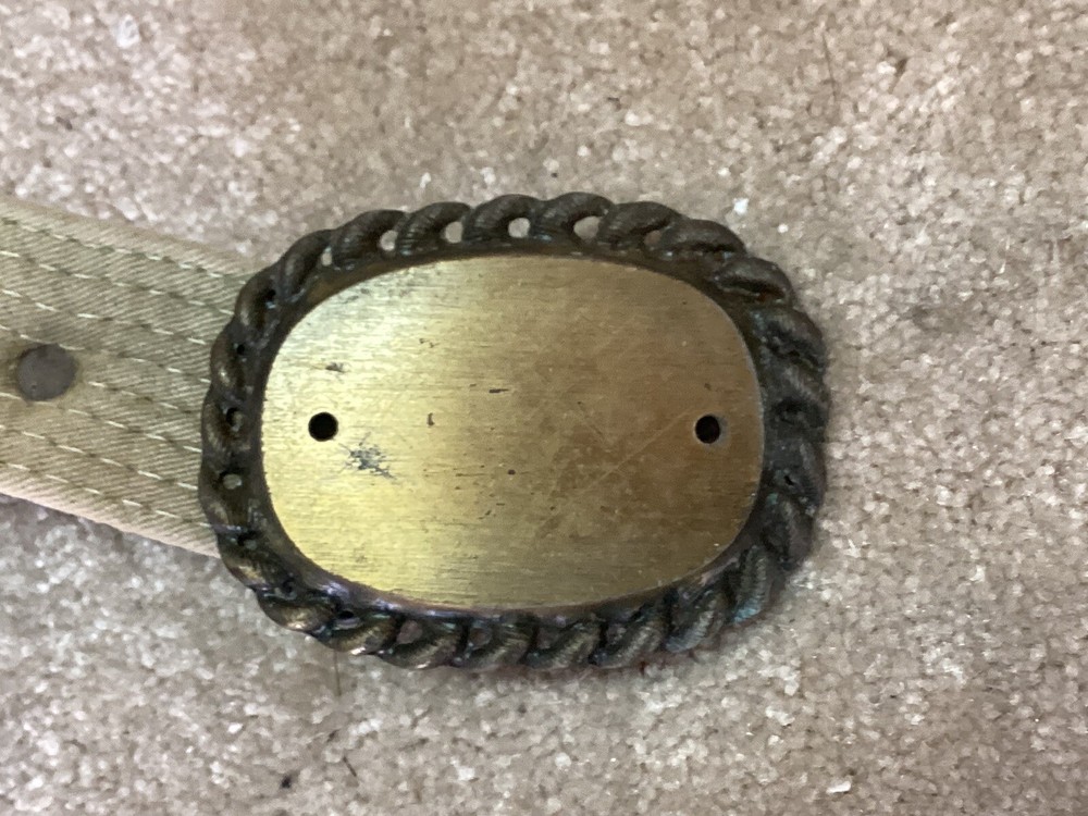 Vintage Brass Buckle Web Tool Bridle