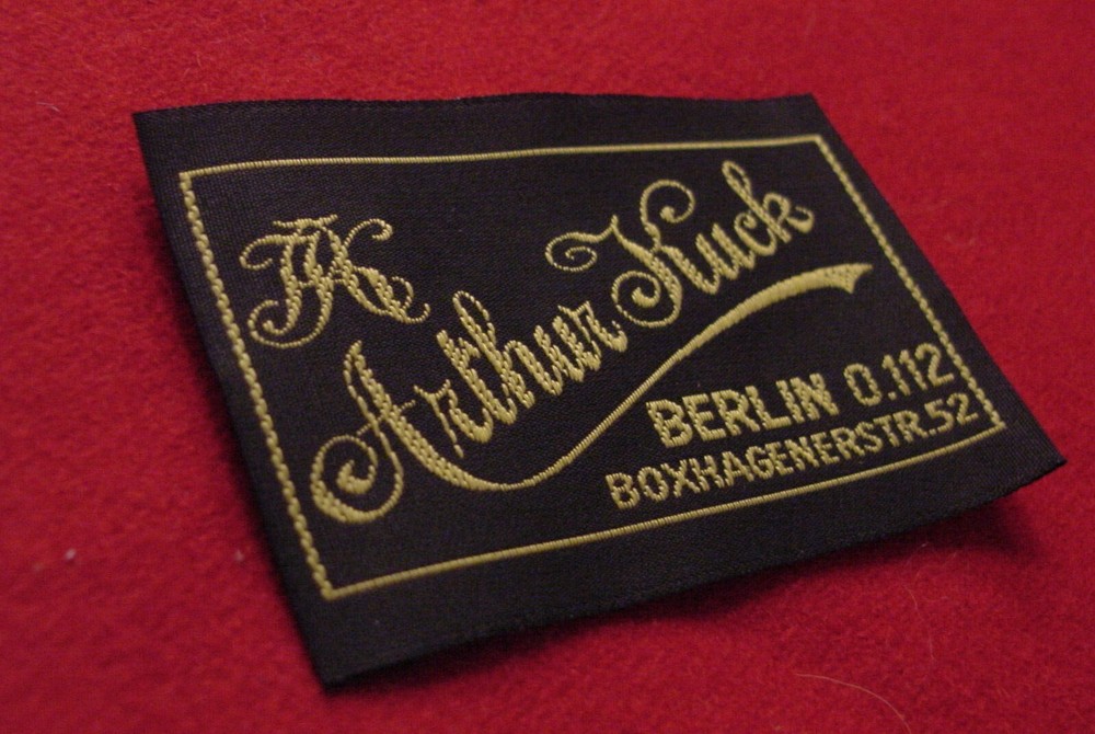 GERMAN UNIFORM TAILOR LABEL : ARTHUR KUCK, BERLIN - FIVE CUSTOM-MADE REPLICAS