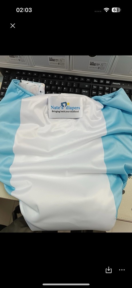 Nate’s Adult Diapers Size Medium with Microfiber Insert