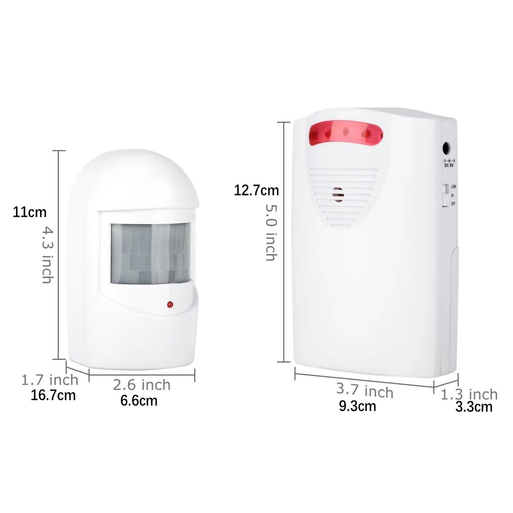 45° Infrared Motion Sensor Home Garage Alert Security System