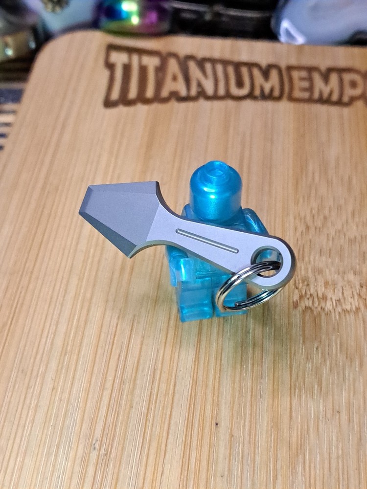Mini Titanium Keychain Pry Bar
