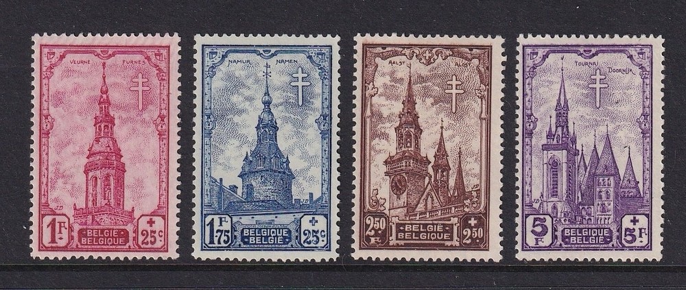 Belgium Mint Stamps Sc#B260-B263 MH