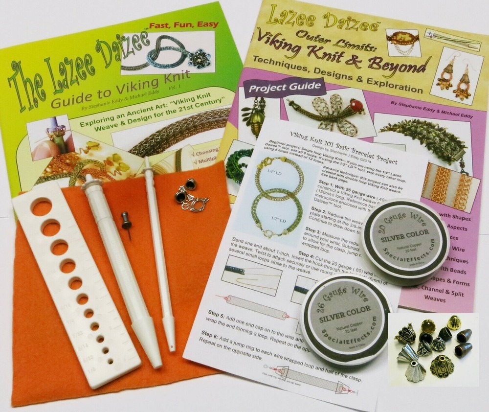 Lazee Daizee Viking Knit BONUS Kit with 2 Books