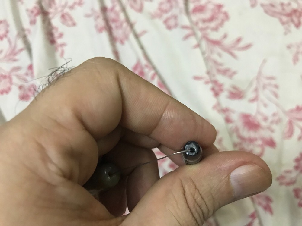 ancient agate stone strappd bead bactrian c.200-100 bc ##PK18##