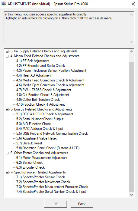 Epson Adjustment service Program ALL Models Stylus Pro SureColor +SM