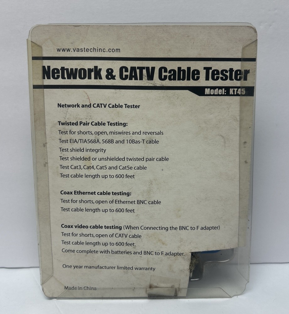 Network And CATV Cable Tester Vastech KT-45