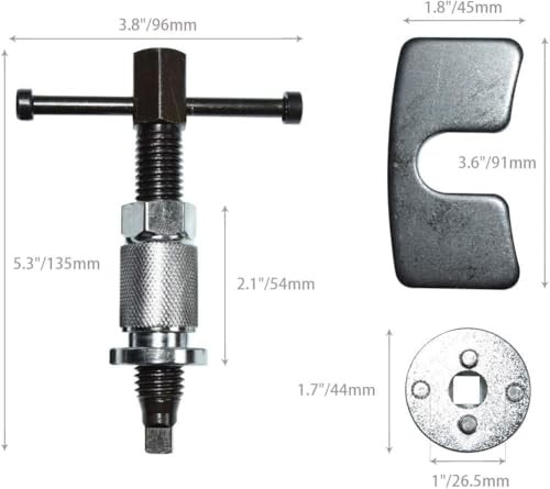 Brake Piston Wind Back Tool 3pcs Brake Caliper Rewind Tool for Replacement of
