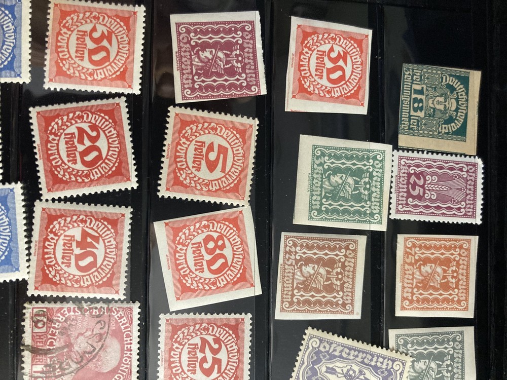 Austrian Stamps, Vintage, 203, various qualities
