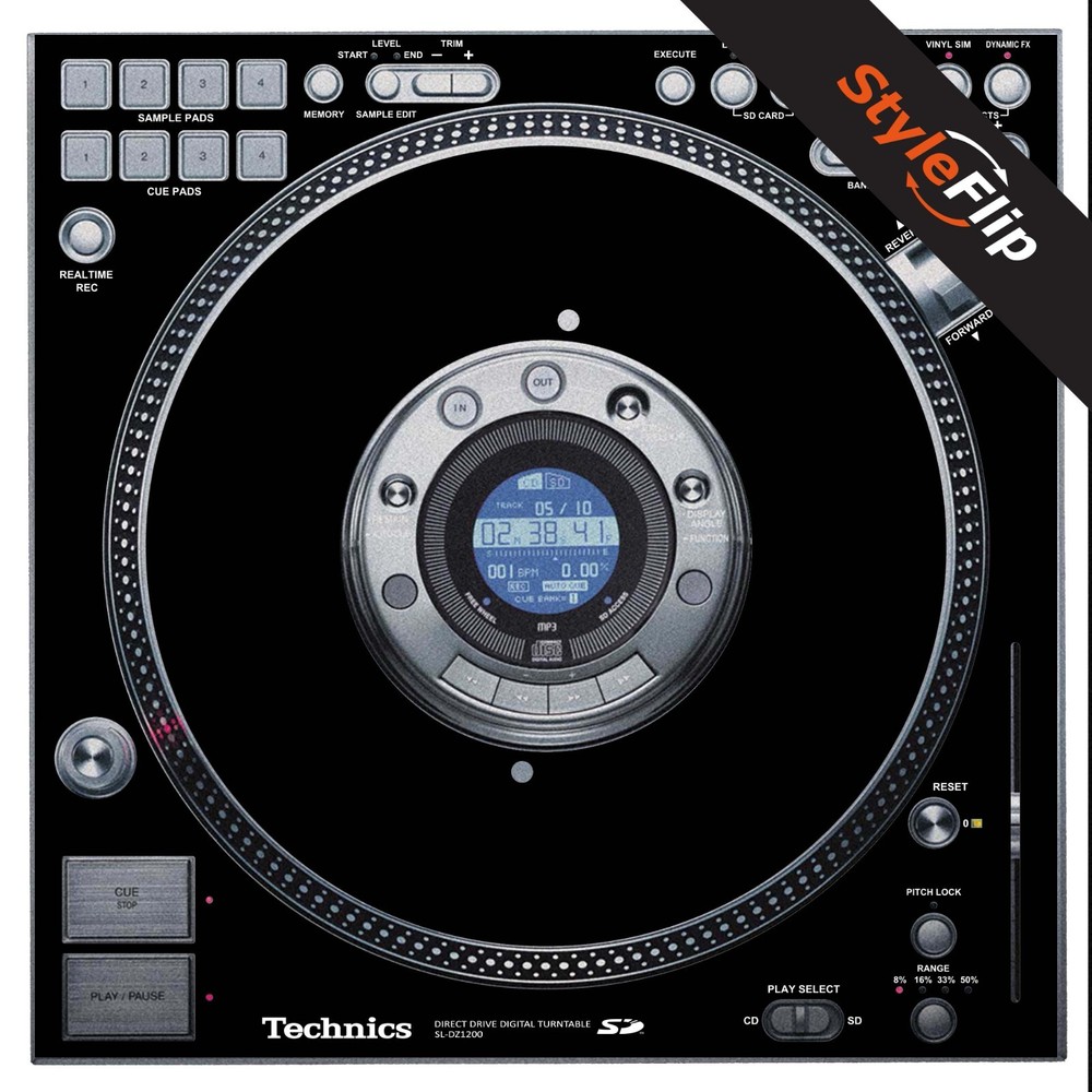 Technics SL - DZ1200 Skins | Black | Protective Decal | StyleFlip Skins