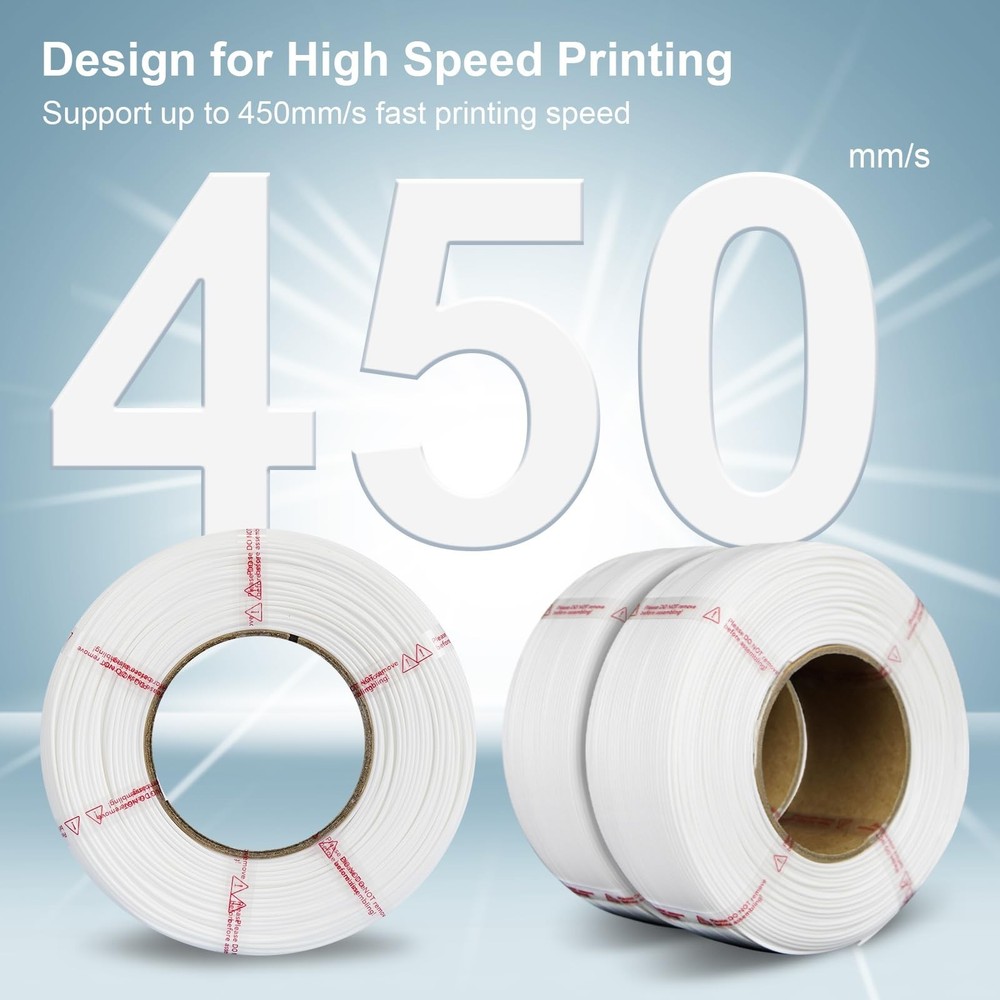 Standard PLA Refilament 1.75mm, 1kg 3D Printer Refill for Reusable Spools(2.2...