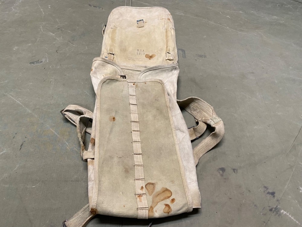 ORIGINAL WWI US ARMY M1910 HAVERSACK COMBAT FIELD BACKPACK