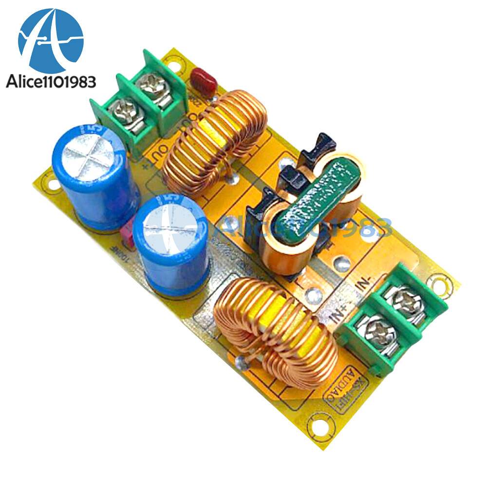 2A 4A 10A 20A DC Power Filter EMI Electromagnetic Interference Power Filtering