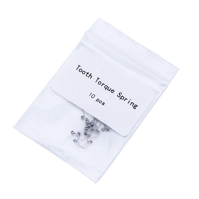 10 Packs Orthodontic Dental Single Anterior Teeth Torque Spring Rectangular