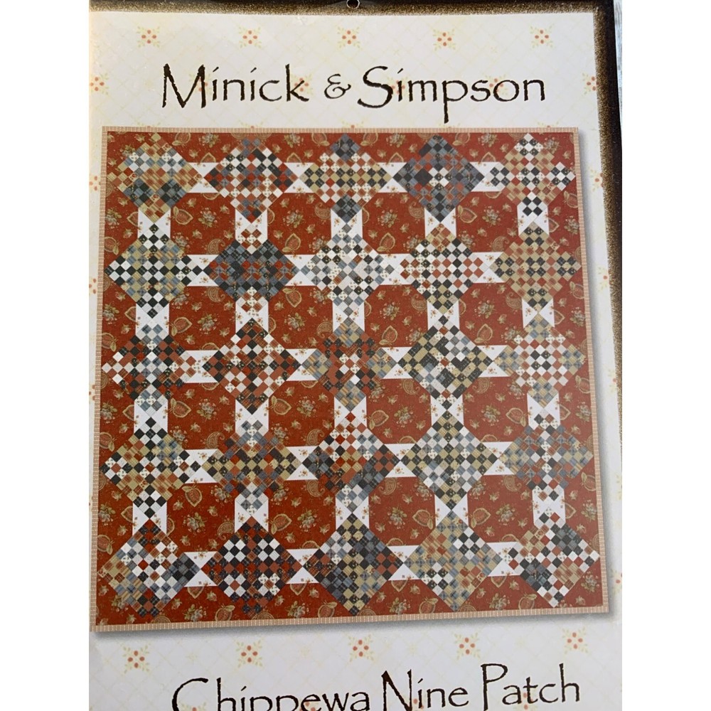 Minick & Simpson Chippewa Nine Patch Quilt Pattern - New