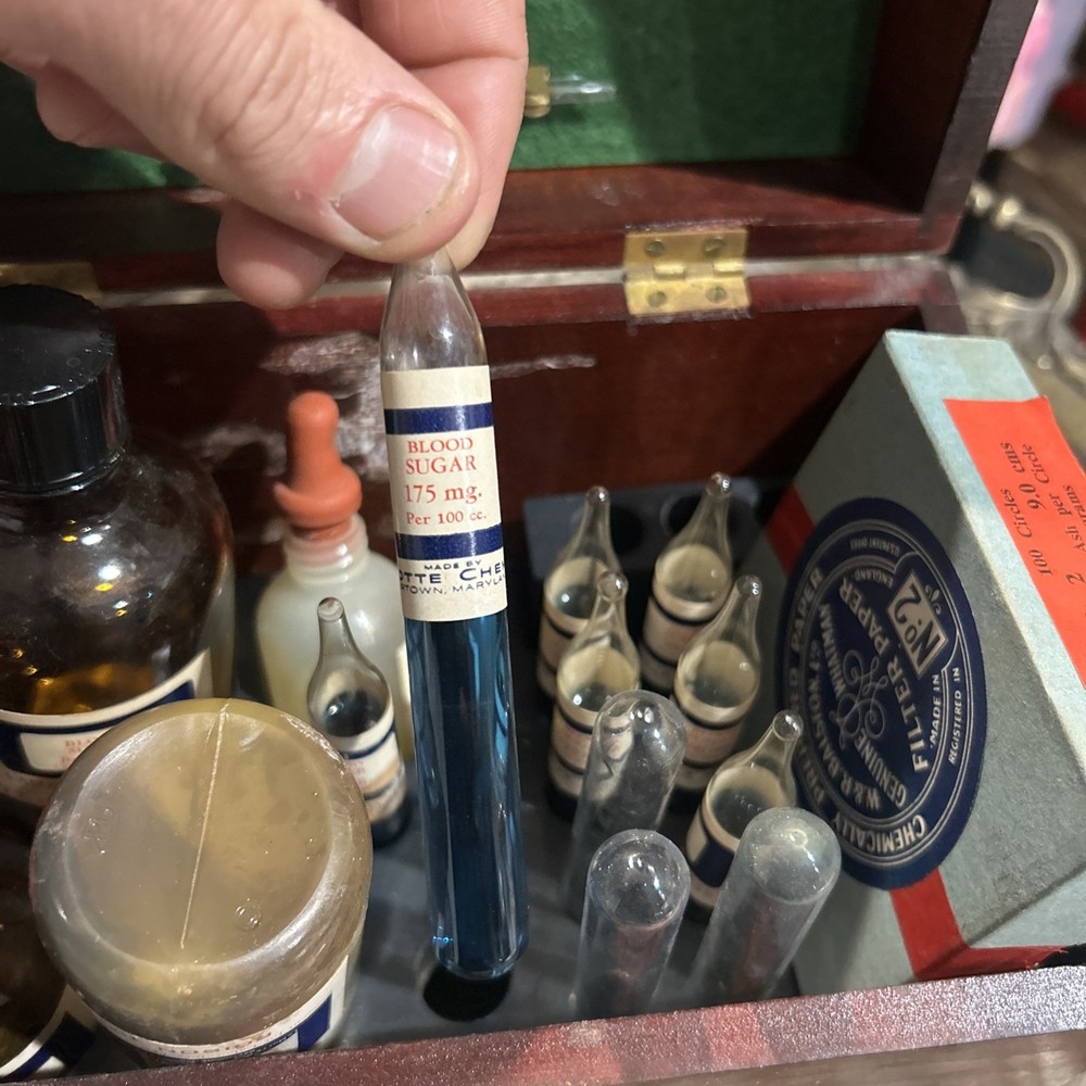 Vintage Blood Sugar Testing kit