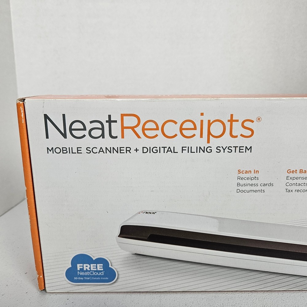 NeatReceipts Mobile Document Scanner & Digital FILE System NOB READ DESCRIPTION
