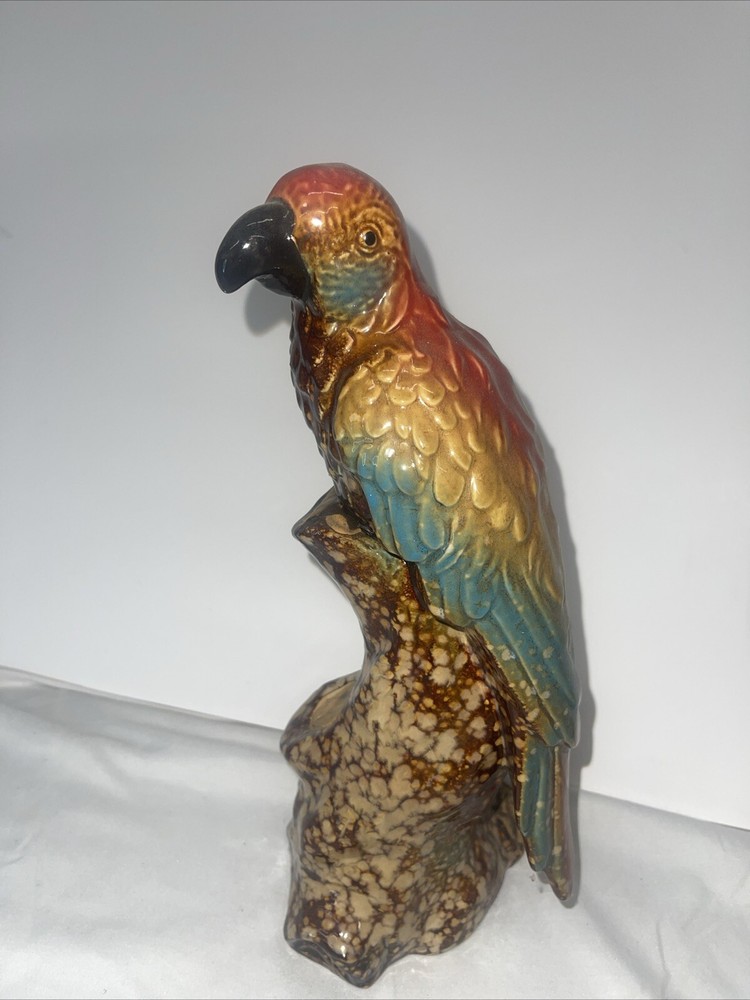 Vintage Ceramic Exotic Parrot