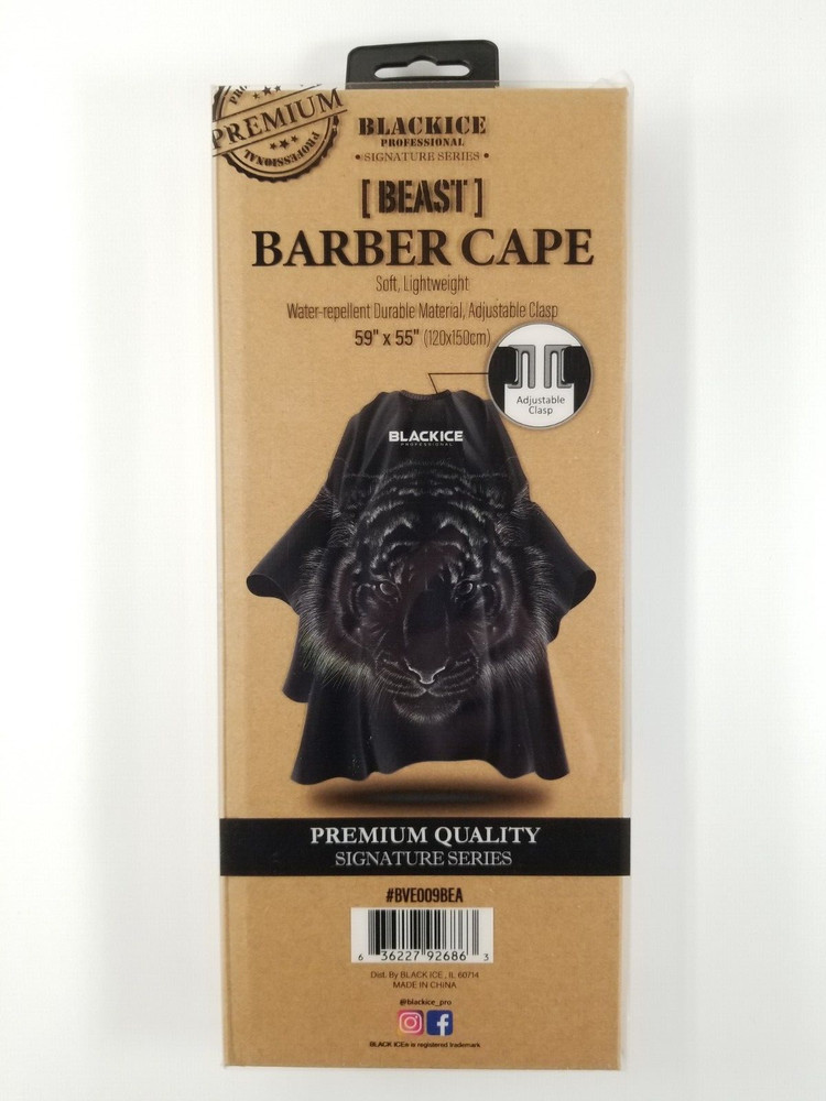 BLACKICE Professional Premium Graphic Pattern Barber Cape-Beast