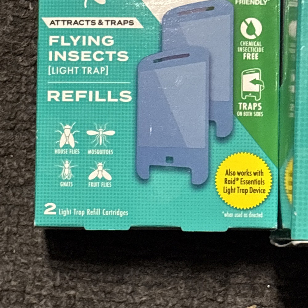STEM Light Trap Flying Insects Starter Kit 1 Device & 2 Refills Total