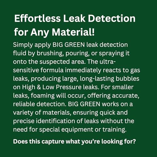 Big Green Leak Detect | Cutting-Edge Advanced Micro Leak Detection Gallon