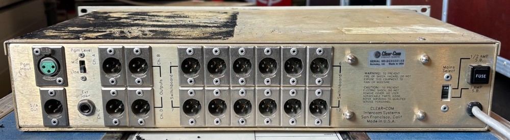 ClearCom SB-412 A Switch Board Main Station