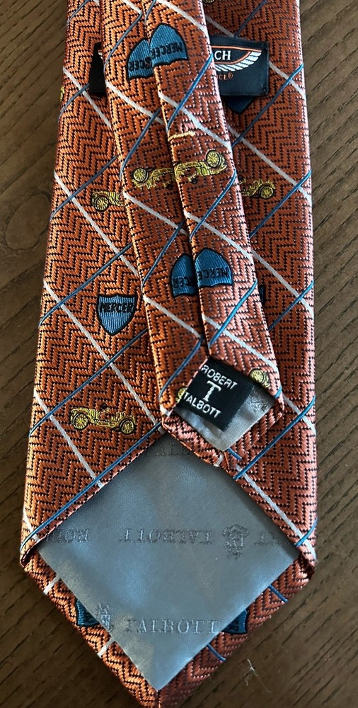 EUC PEBBLE BEACH CONCOURS D'ELEGANCE TALBOTT SILK TIE NECKTIE 2012 MERCER