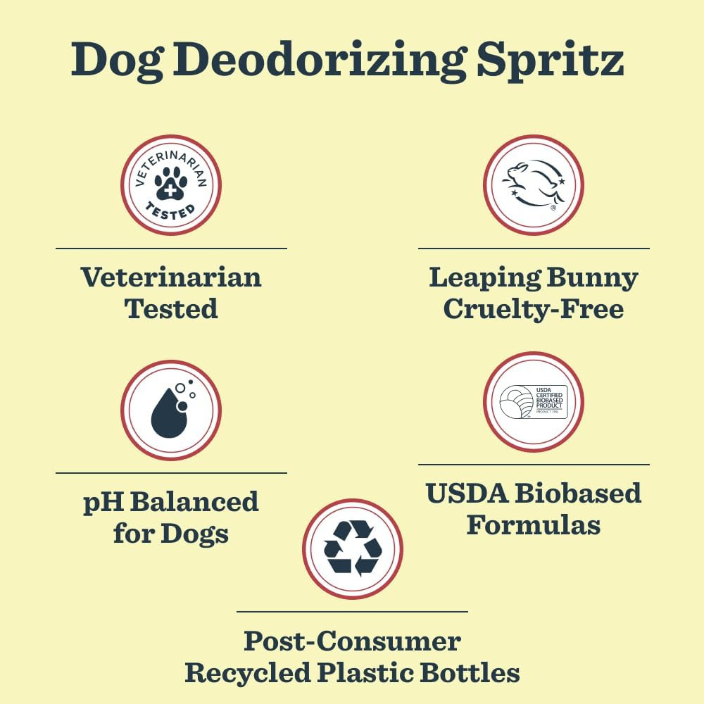 Dog Deodorizing Spray, Sweet Chamomile Scent, 8Oz