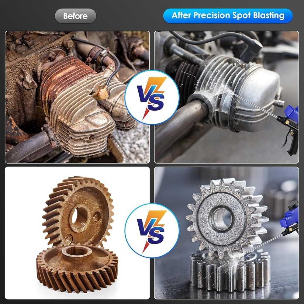 Versatile Long Nozzle Sand Blaster for Le Lematec - Efficient Spot Blasting