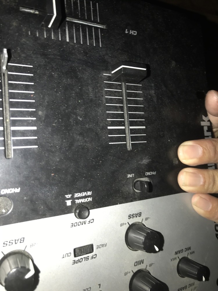 Numark DM 1050 DJ mixer 2 Channel Untested Only