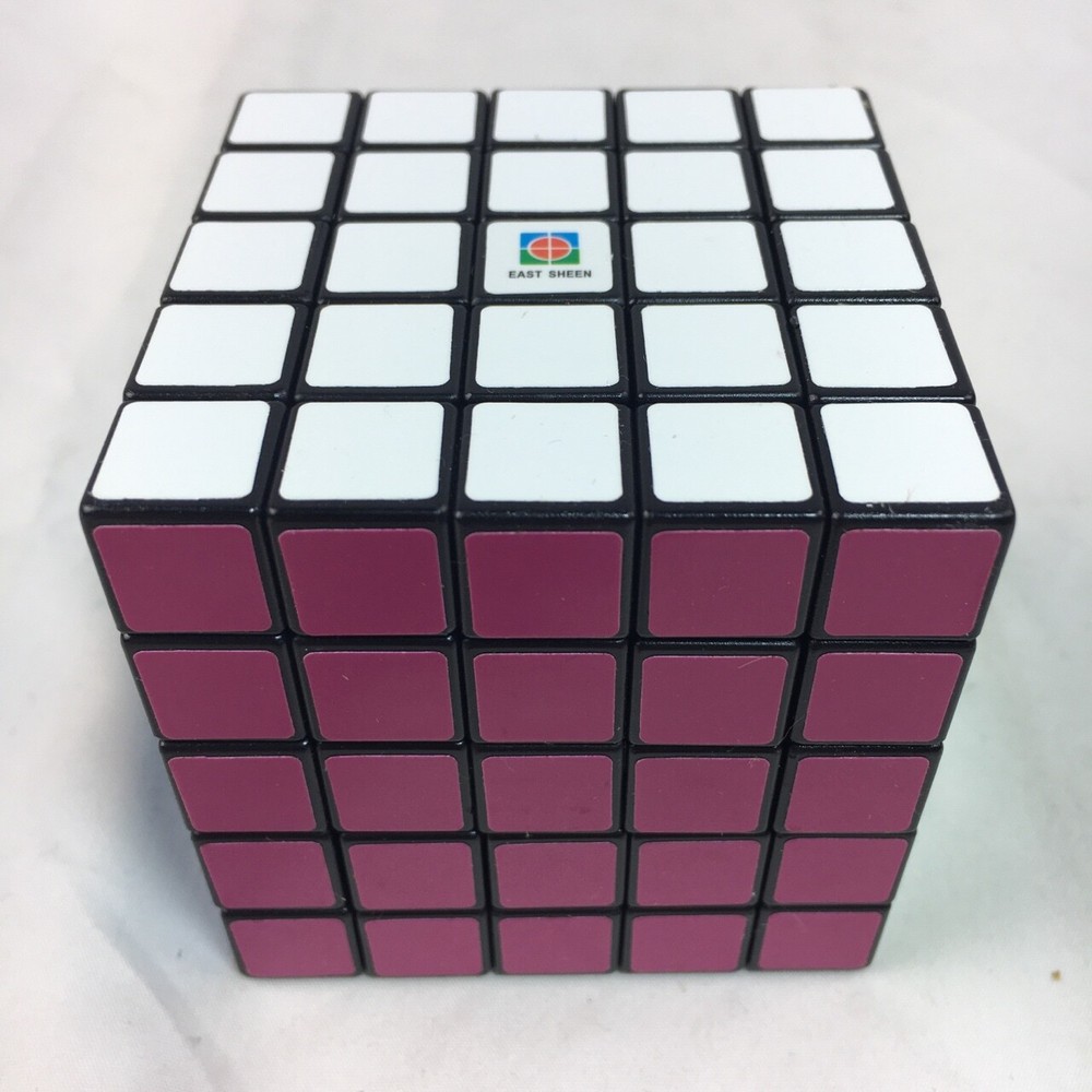 Eastsheen 5x5x5 Brain Teaser Cube Multi-Color Puzzle Black Plastic