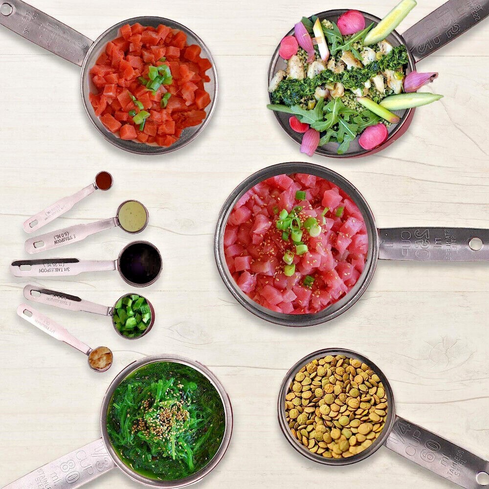 YBM Home 5-Piece Stainless Steel Stackable Measuring Cups