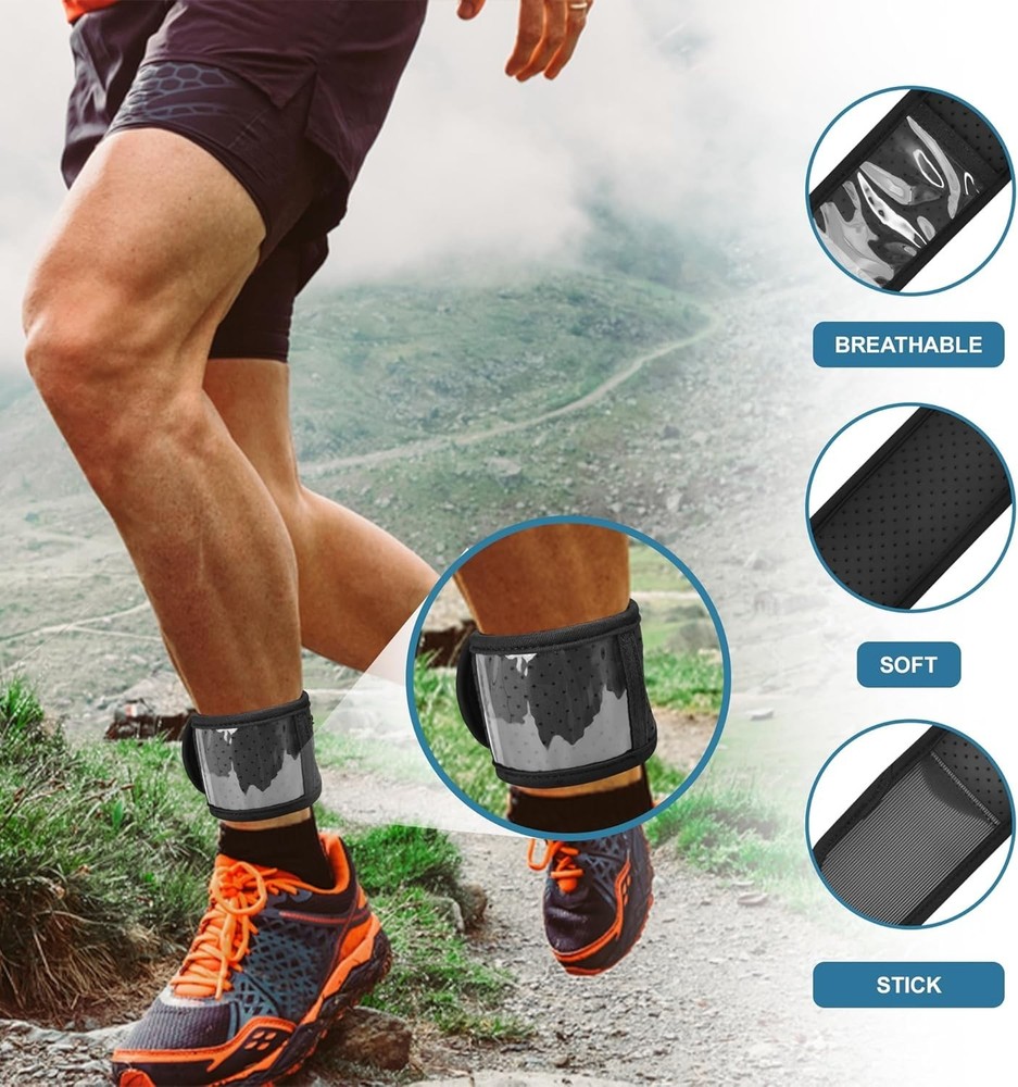 Comfortable Adjustable Ankle Band for Step Counters - Medium Size for Active Use
