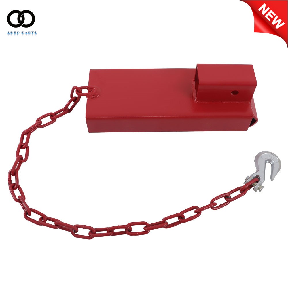 Red 2" Hitch Receiver Forklift Trailers Towing Adapter Pallet Forks Attachment