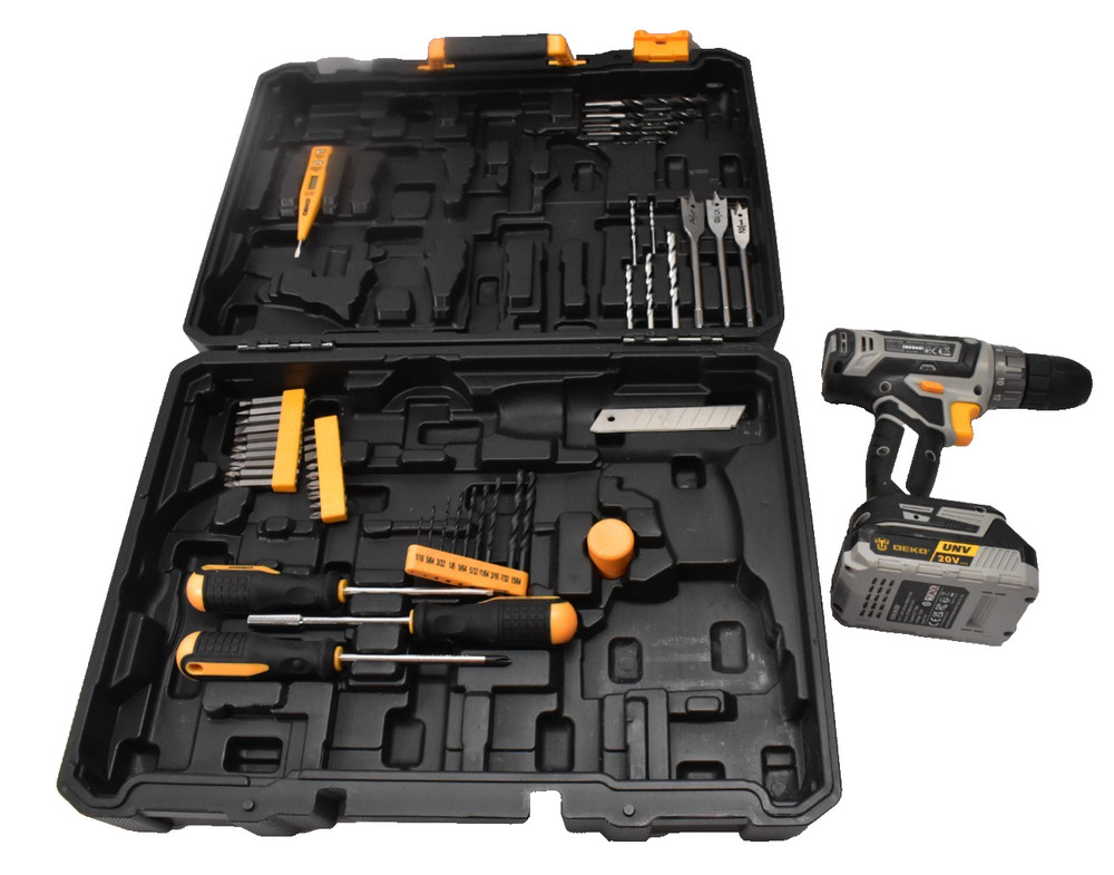 Desko Pro Cordless Drill Tool Kit Set MISSING PIECES READ Basic Toolbox Set