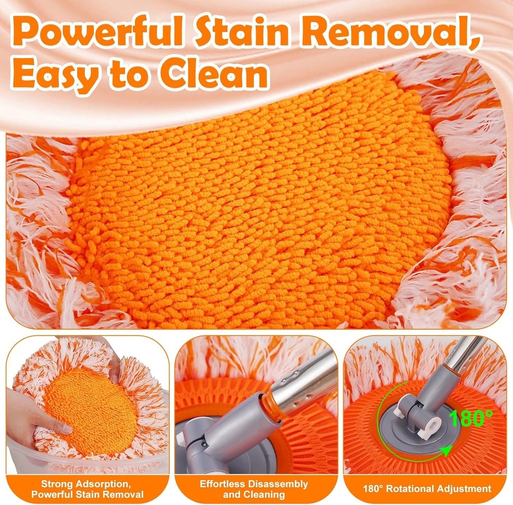 Professional-Grade 68-Inch Wall Mop with Microfiber Head for Maximum Cleanliness