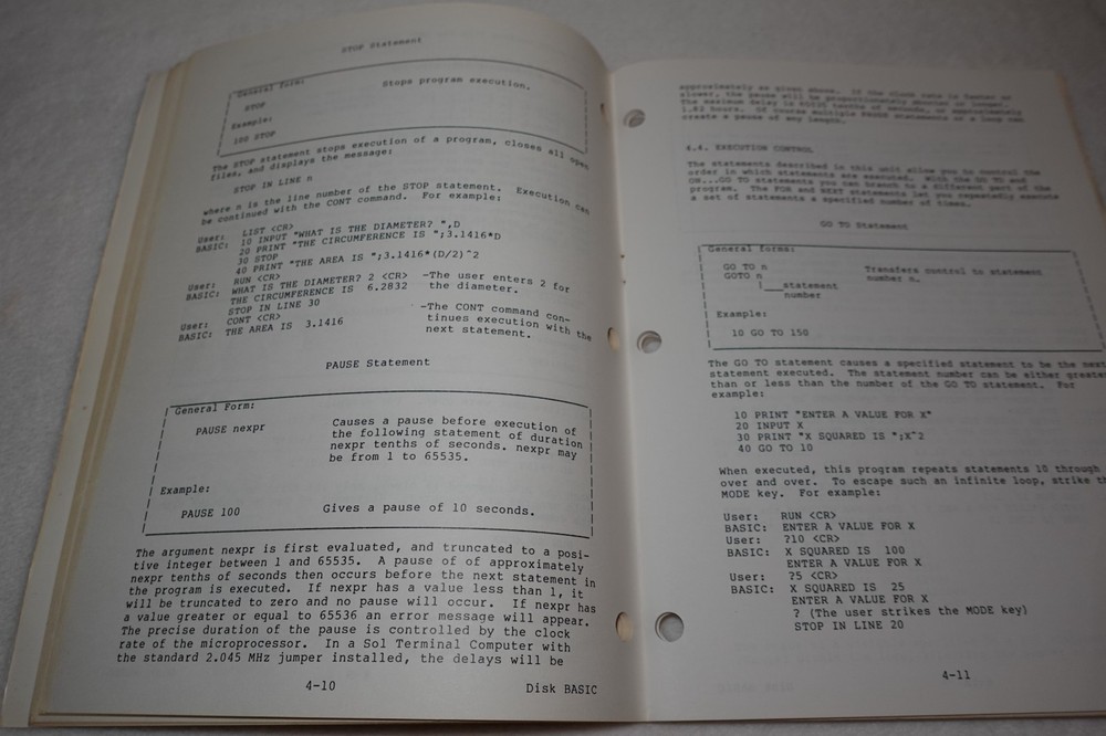 Processor Technology Extended Disk BASIC 1978 Vintage Original User's Manual