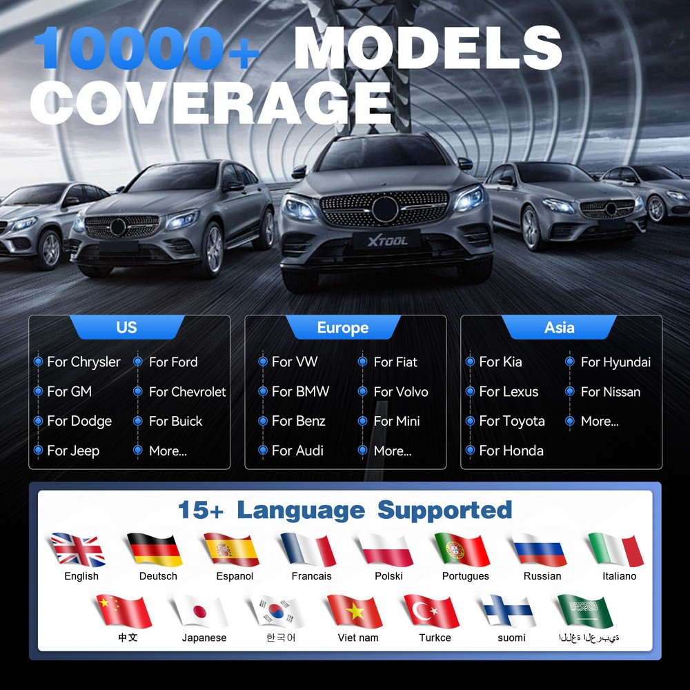 2025 XTOOL A30D V2.0 Wireless Full System Dignostic Tool Bi-directional 16 Reset