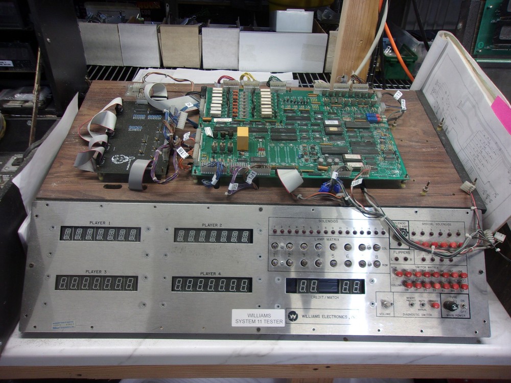 WILLIAMS SYSTEM 11 PINBALL Board Test DIAGNOSTIC Service