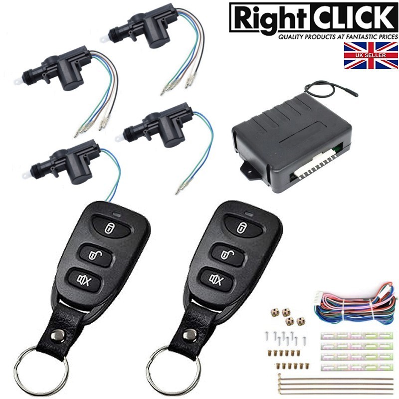4 Door Central Locking Kit Remote Keyless 4D-CLR229ULT