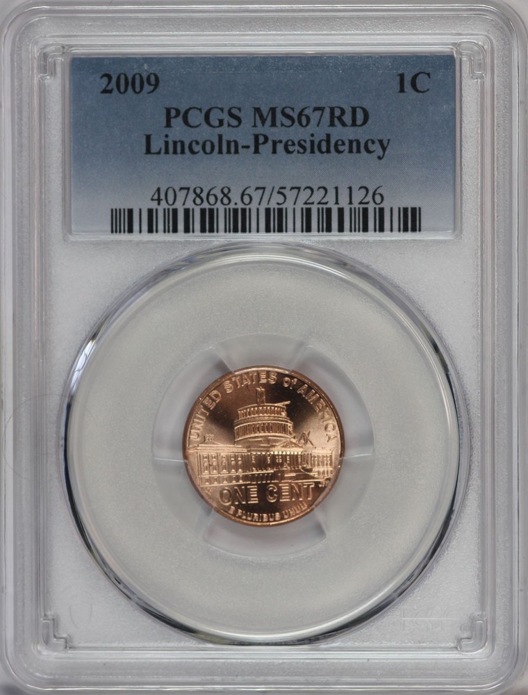 2009 PCGS MS67RD Presidency Regular Strike Lincoln Cent 57221126