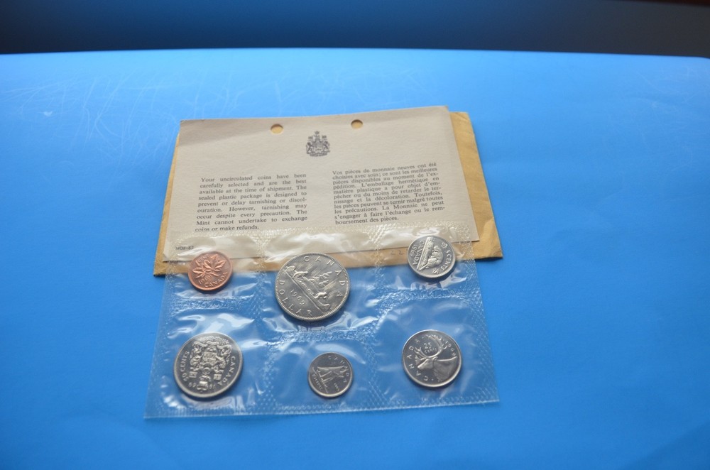 1969 - CANADA PROOF-LIKE SET 6 Coins Uncirculated