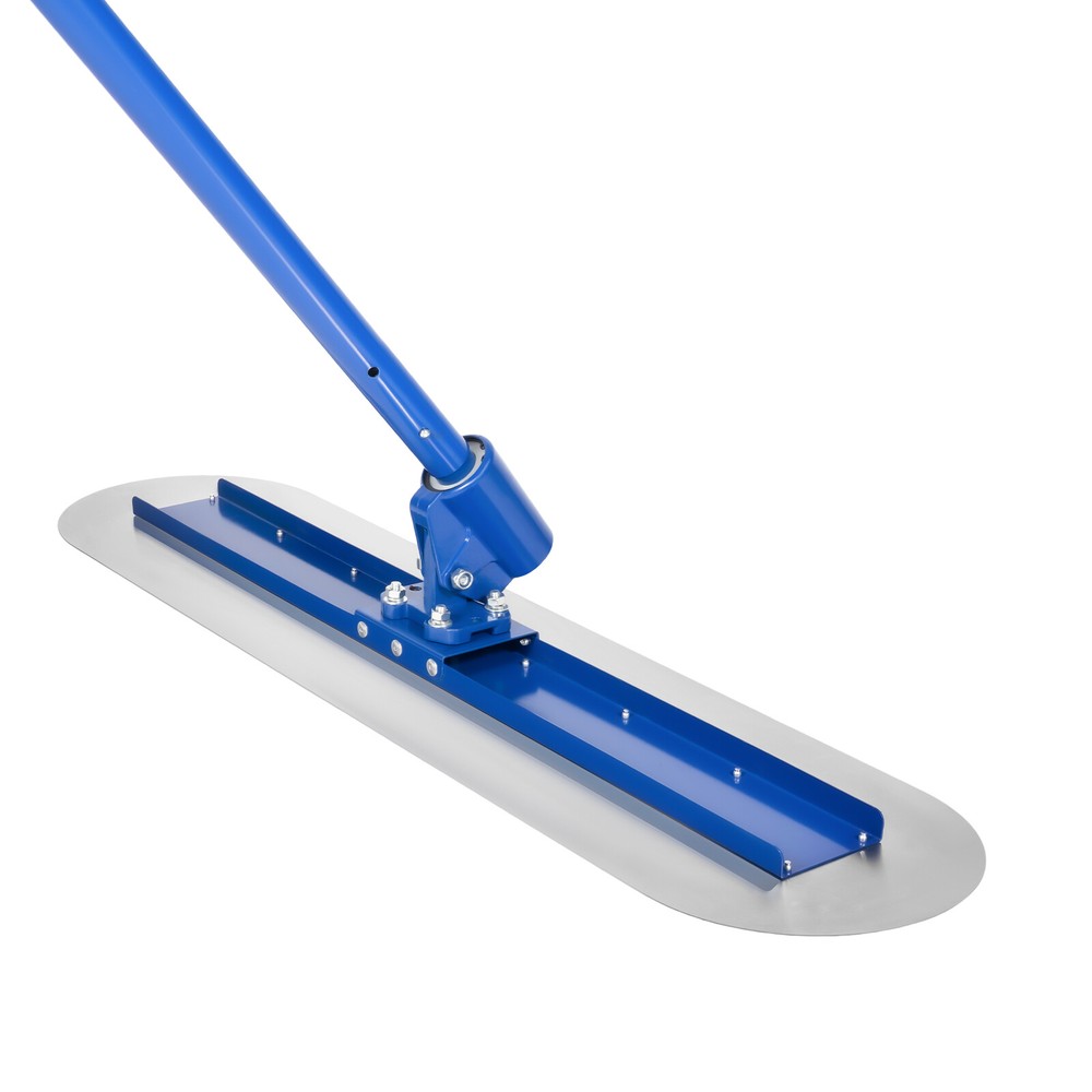 48”x12” Blue Float Concrete Tool Cement Pavement Trowel Float w/5.9ft Poles