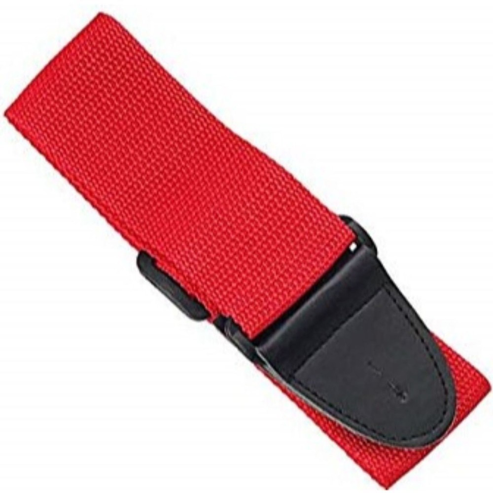 AXL PG-571-RD Adjustable Nylon Guitar Strap, Red