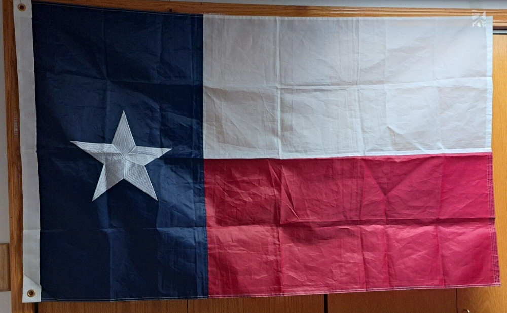 Texas State Flag 3'x5' Embroidered Star Double Stitched NEW