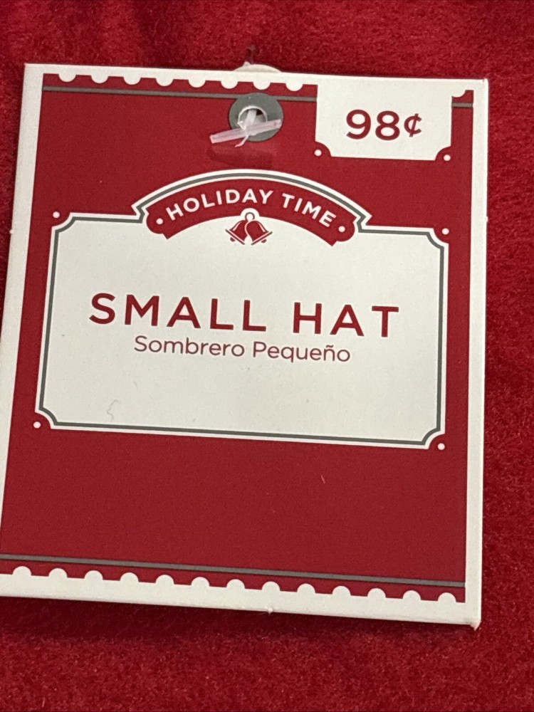 10 Holiday Time Santa Hat Size Small