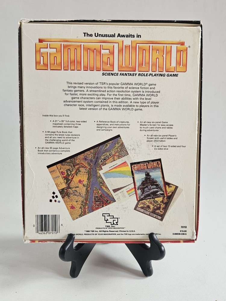 Gamma World RPG 3rd Edition Box Set 3e With Paperwork