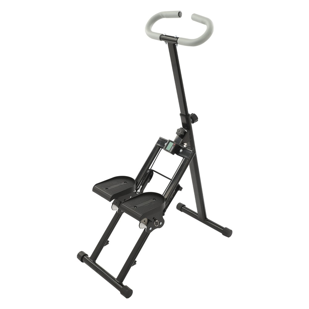 Foldable Stair Stepper with Adjustable Angles for Full-Body Workout at Home