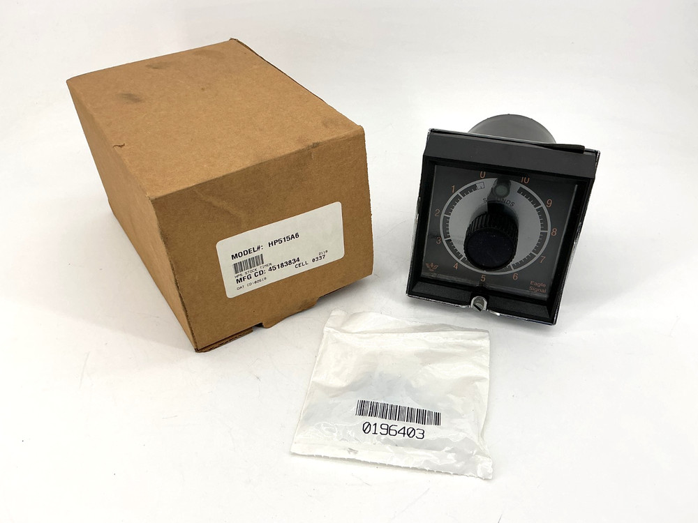 New Eagle Signal HP515A6 Reset Timer Knob Adjustable Range 0-10sec 120VAC 60HZ