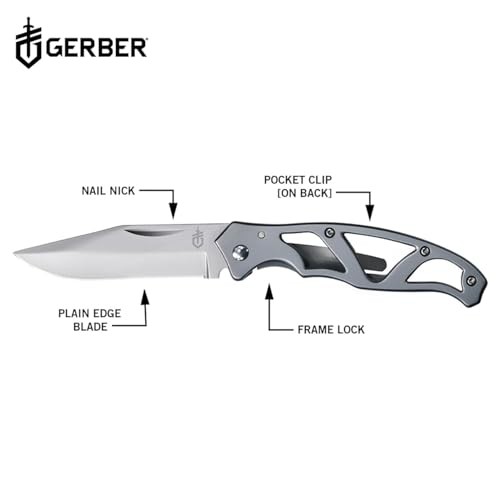 Gear Paraframe Mini Pocket Knife, 2.2" Fine Edge Paraframe Mini (Fine Edge)